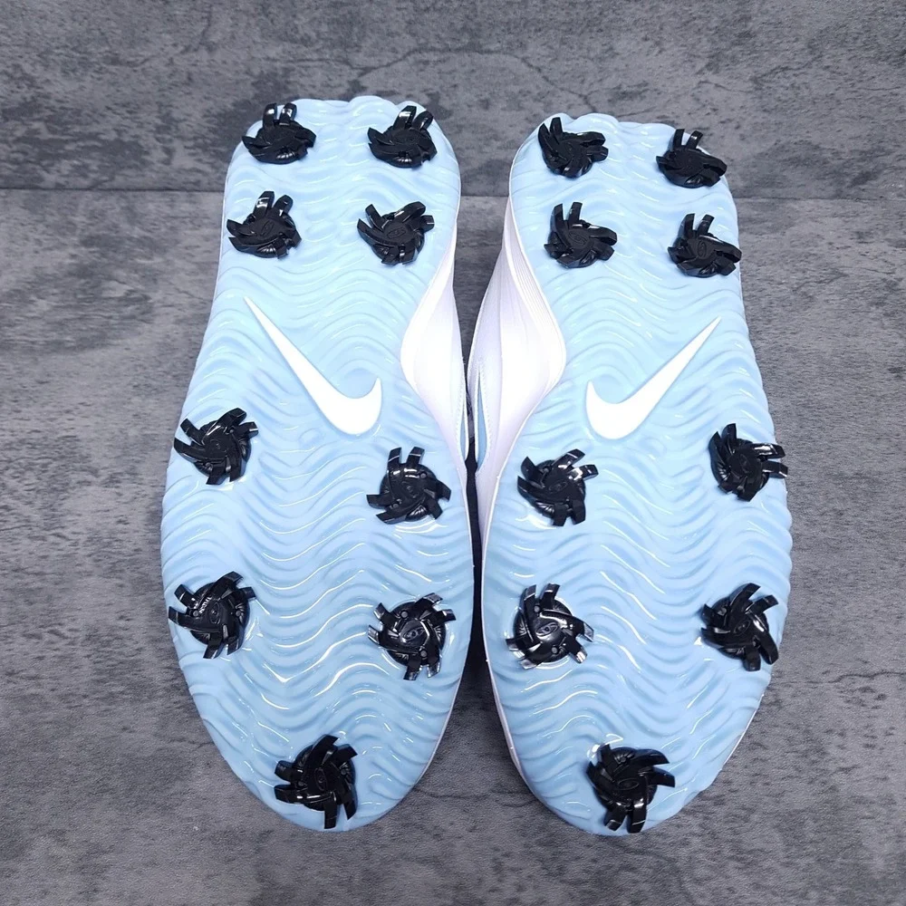 NIKE Victory Pro 4 Golf Shoes Mens 11 WIDE Womens 12.5 White Psychic Blue